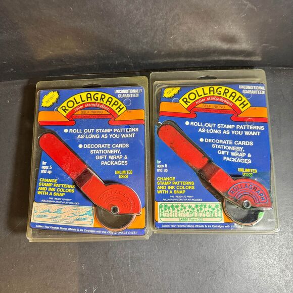 Tropical Vacation Rollagraph Crafter Scrapbooking Roller Stamp [Item 0147 MK] - Picture 1 of 4